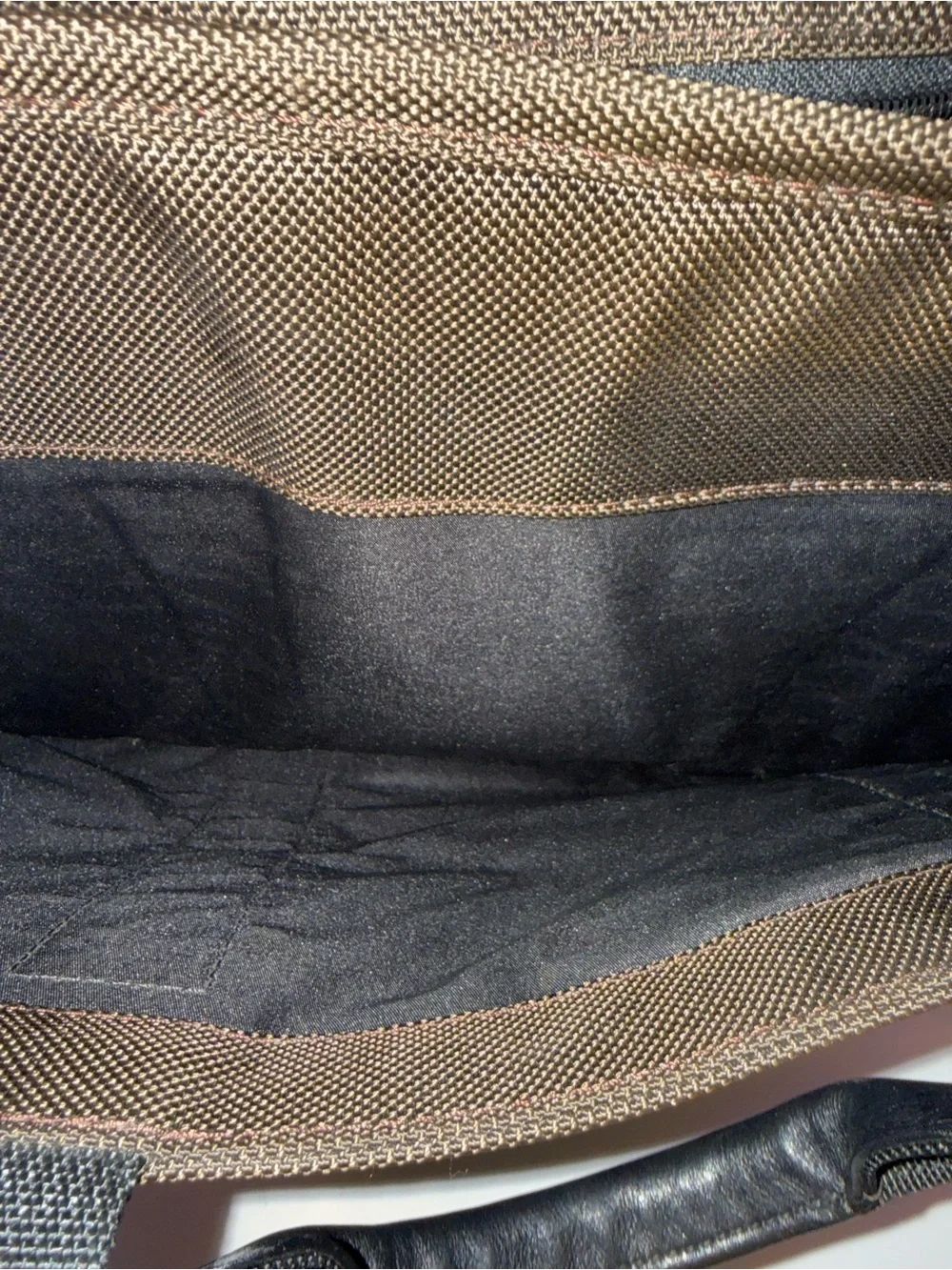 Tumi Men’s Alpha Olive Green Laptop Briefcase with Black Trim